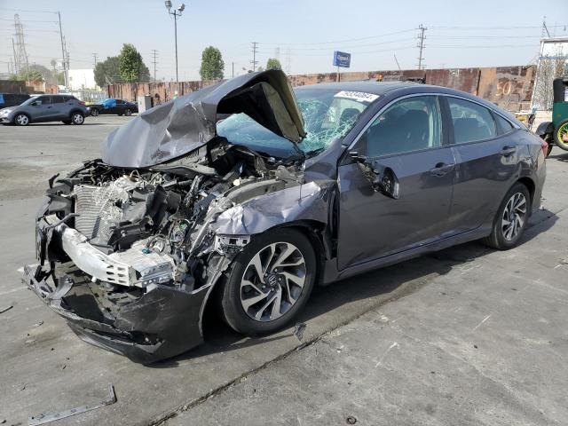 HONDA CIVIC EX 2018 charcoal  gas 2HGFC2F78JH502268 photo #1