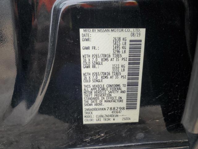 2019 NISSAN FRONTIER S - 1N6AD0EVXKN788298