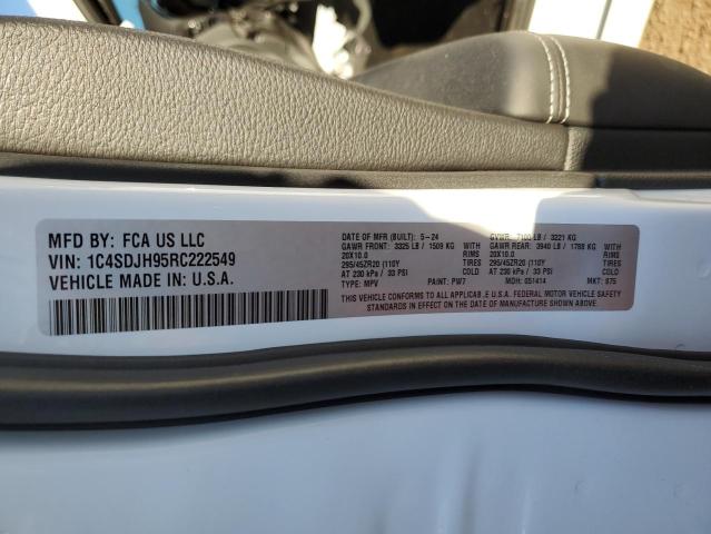 2024 DODGE DURANGO SR 1C4SDJH95RC222549