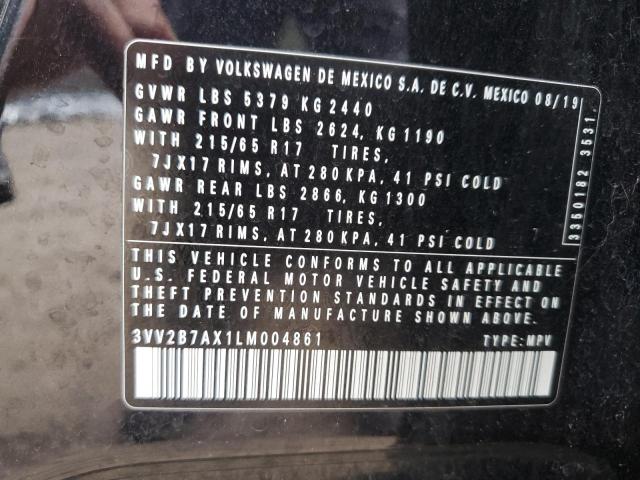 2020 VOLKSWAGEN TIGUAN SE - 3VV2B7AX1LM004861