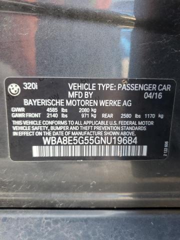 2016 BMW 320 XI - WBA8E5G55GNU19684