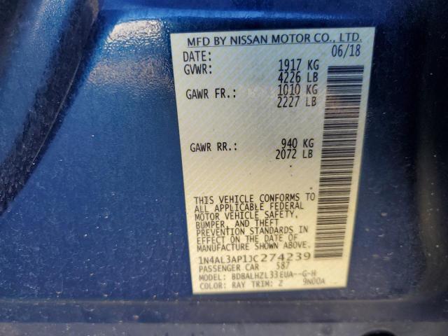 2018 NISSAN ALTIMA 2.5 - 1N4AL3AP1JC274239