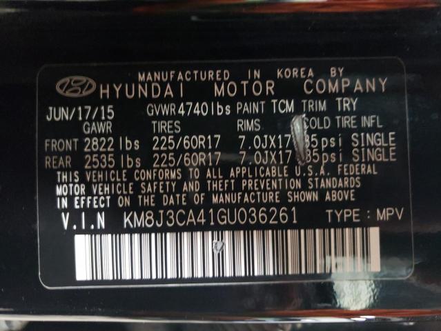 2016 HYUNDAI TUCSON LIM - KM8J3CA41GU036261