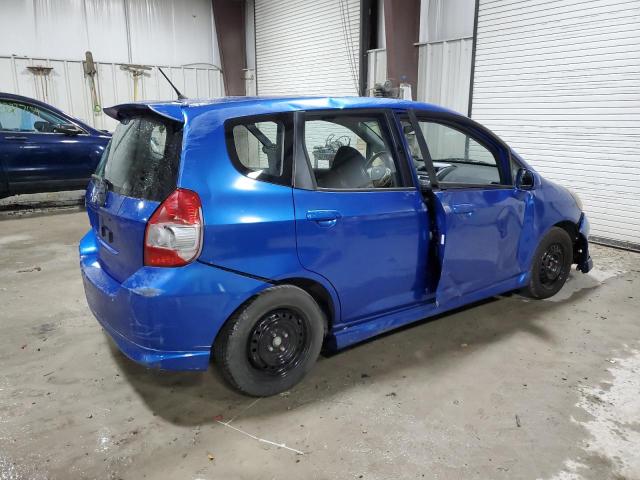 HONDA FIT S 2007 blue  gas JHMGD38617S025743 photo #4