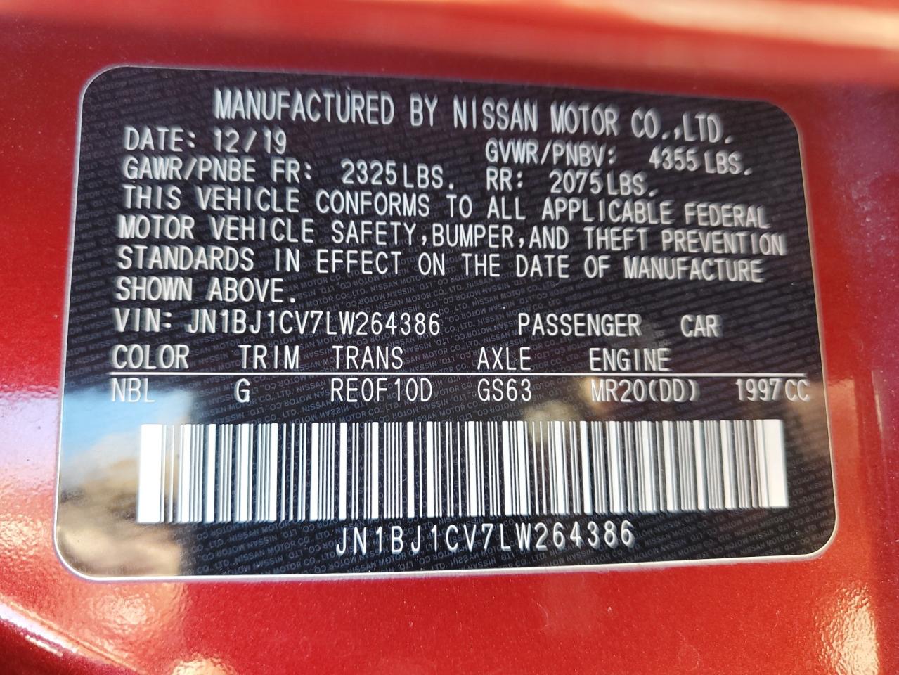 NISSAN ROGUE SPORT S