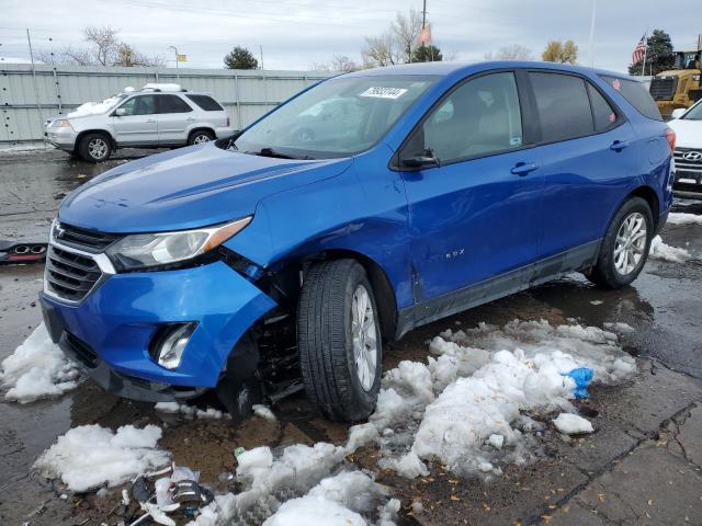 CHEVROLET EQUINOX LS 2019 blue  gas 3GNAXSEV7KS528556 photo #1