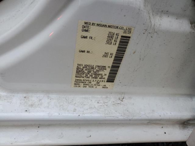 2020 NISSAN ALTIMA PLA - 1N4AL4FV4LC172191
