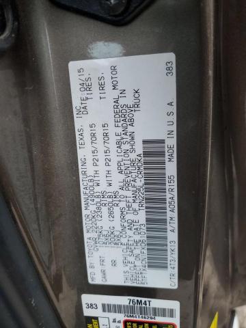 2015 TOYOTA TACOMA ACC - 5TFTX4CN1FX061073