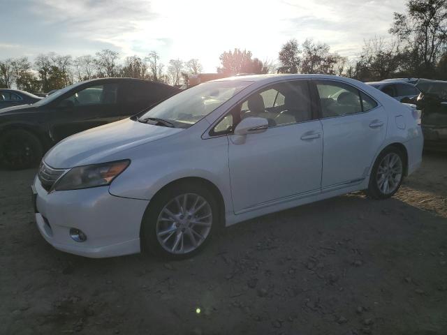 LEXUS HS 250H 2010 white sedan 4d hybrid engine JTHBB1BA7A2031894 photo #1