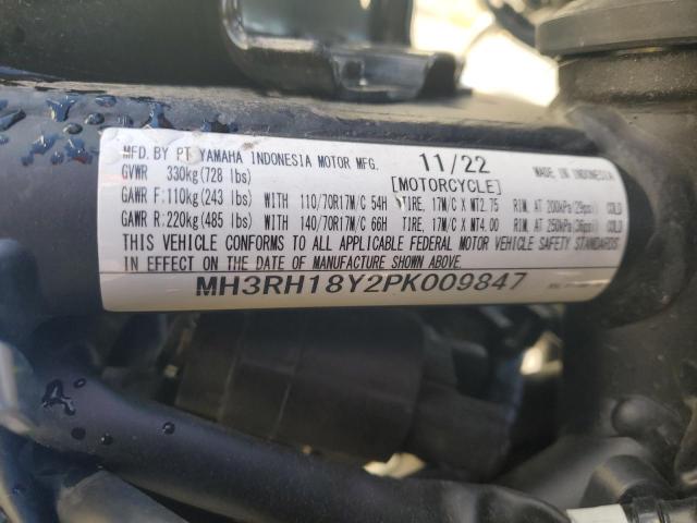 2023 YAMAHA YZFR3 A - MH3RH18Y2PK009847