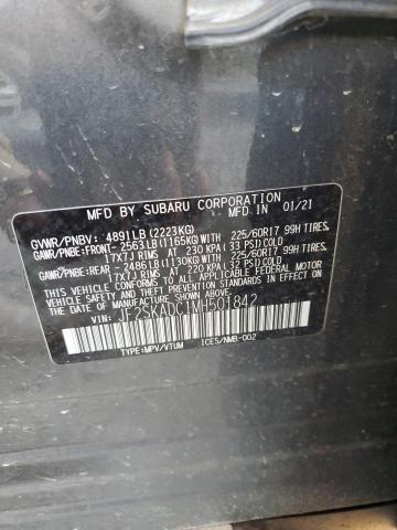 2021 SUBARU FORESTER JF2SKADC1MH501842