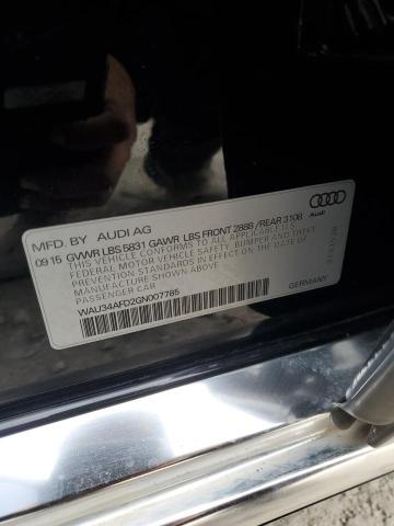 VIN WAU34AFD2GN007785 2016 AUDI A8 no.12