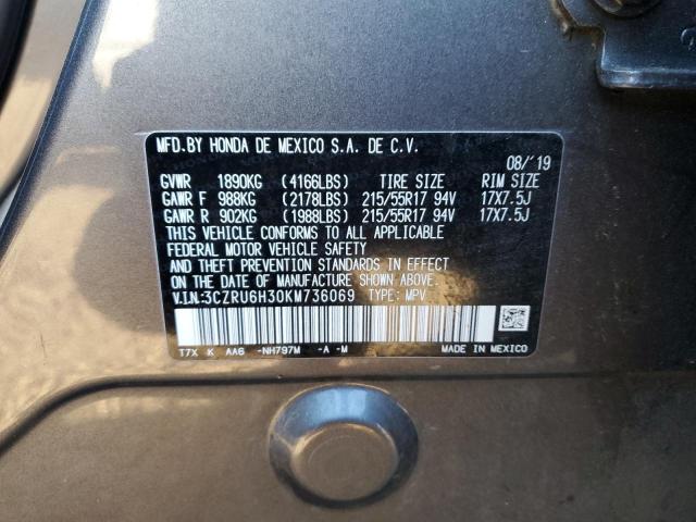 2019 HONDA HR-V LX - 3CZRU6H30KM736069