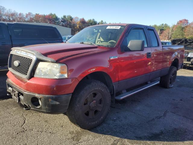 FORD F150 2007 red  flexible fuel 1FTPX14V67FA37373 photo #1