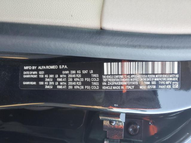 2021 ALFA ROMEO STELVIO TI - ZASPAKBN9M7D11415