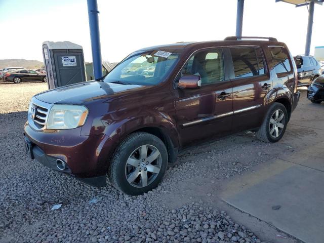 HONDA PILOT TOUR 2015 maroon  gas 5FNYF4H92FB045818 photo #1