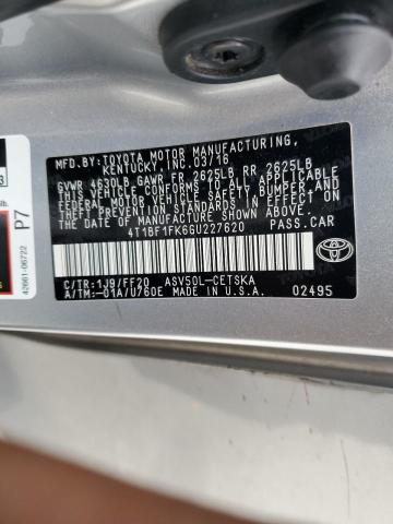2016 TOYOTA CAMRY LE - 4T1BF1FK6GU227620