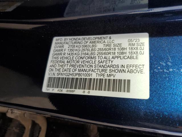 VIN 5FNYG2H53PB010091 2023 HONDA PILOT no.13