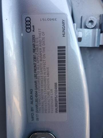 2018 AUDI A3 WAUB8GFF5J1024888