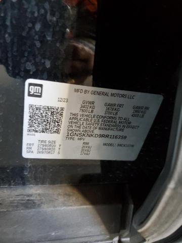 2024 CHEVROLET TAHOE 1GNSKNKD9RR116359