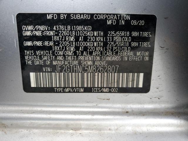 2021 SUBARU CROSSTREK - JF2GTHNC5M8262807