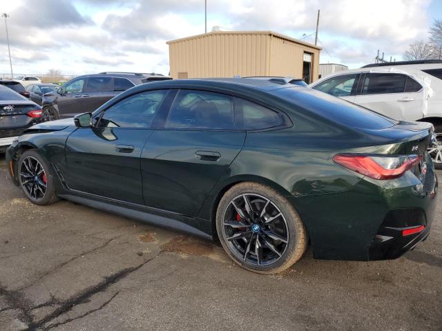 BMW I4 M50 2024 green  electric WBY33AW0XRFS54227 photo #3