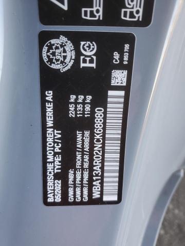 2022 BMW M440XI WBA13AR02NCK68880