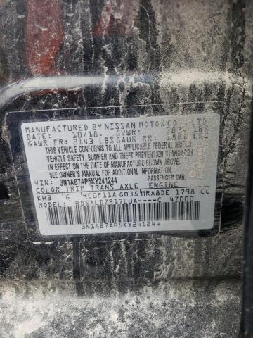 2019 NISSAN SENTRA S - 3N1AB7AP5KY241244