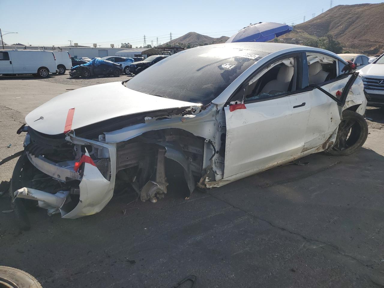 Lot #3020233485 2022 TESLA MODEL 3