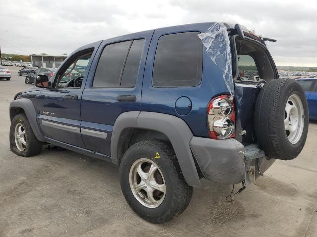 JEEP LIBERTY SP 2002 blue 4dr spor gas 1J8GK48K22W272970 photo #3