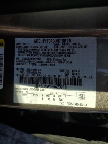 2015 LINCOLN MKZ - 3LN6L2G94FR623918