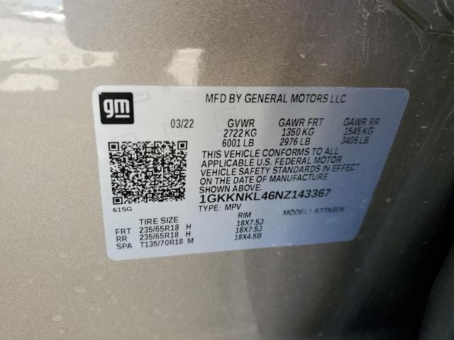 2022 GMC ACADIA SLE - 1GKKNKL46NZ143367