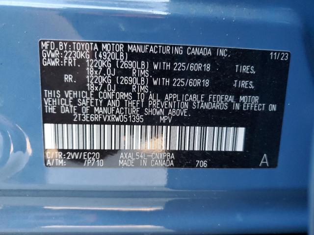 2024 TOYOTA RAV4 XSE - 2T3E6RFVXRW051395