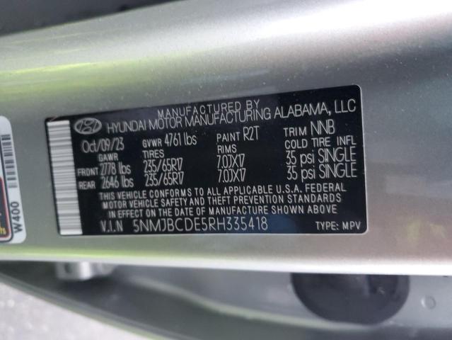 2024 HYUNDAI TUCSON SEL - 5NMJBCDE5RH335418