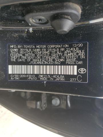 2021 TOYOTA COROLLA LE - JTDEAMDE3MJ021862