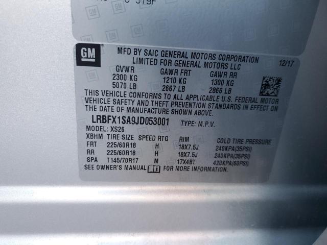 2018 BUICK ENVISION E - LRBFX1SA9JD053001