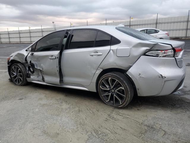 TOYOTA COROLLA LE 2021 silver  hybrid engine JTDEAMDE9MJ018061 photo #3