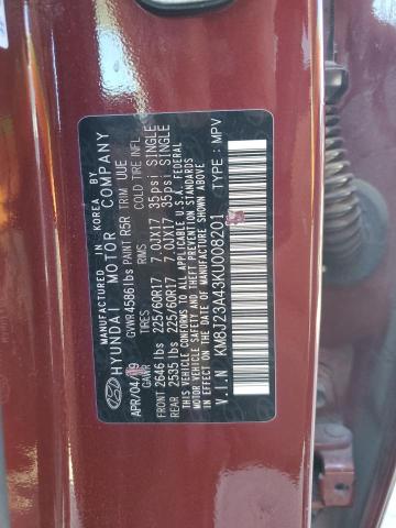 2019 HYUNDAI TUCSON SE - KM8J23A43KU008201