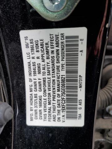 2016 HONDA CIVIC EX - 19XFC2F75GE069821