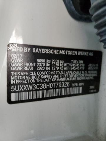 VIN 5UXXW3C38H0T79926 2017 BMW X4 no.12