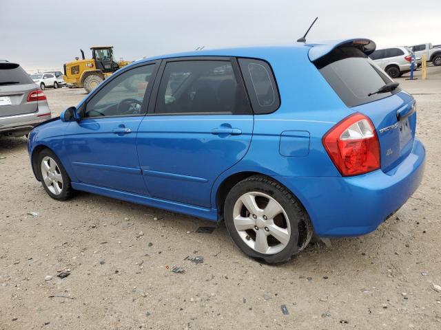 KIA SPECTRA5 5 2008 blue  gas KNAFE161685012490 photo #3