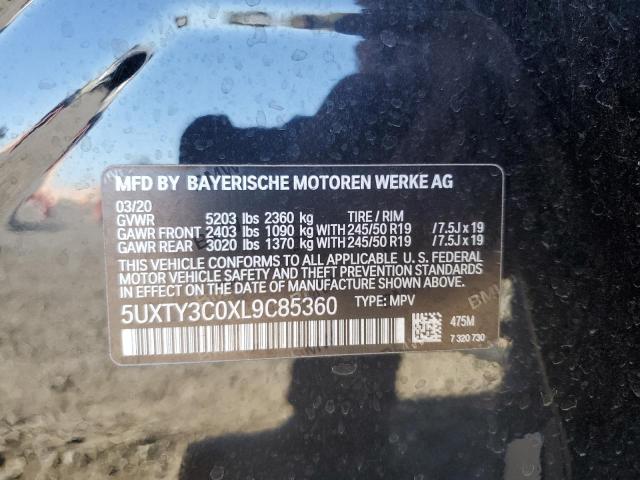 VIN 5UXTY3C0XL9C85360 2020 BMW X3 no.13