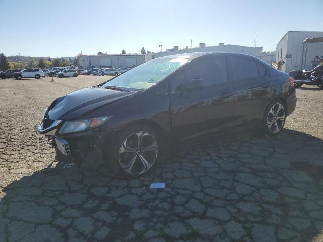 HONDA CIVIC LX 2013 black  gas 19XFB2F58DE227842 photo #1