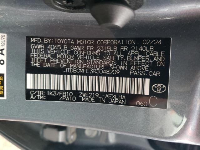 2024 TOYOTA COROLLA LE - JTDBCMFE3R3048209