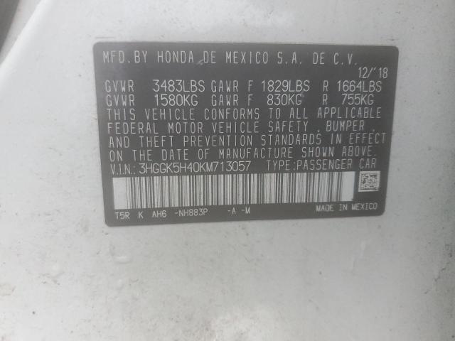 2019 HONDA FIT LX - 3HGGK5H40KM713057