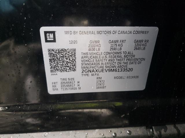 2021 CHEVROLET EQUINOX LT - 2GNAXUEV9M6133520