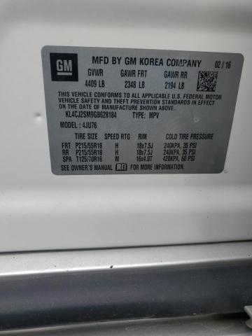 2016 BUICK ENCORE SPO - KL4CJ2SM9GB628184