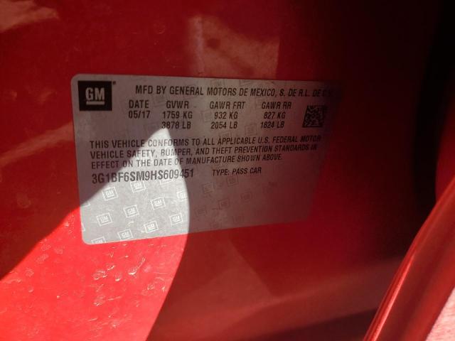 2017 CHEVROLET CRUZE PREM - 3G1BF6SM9HS609451