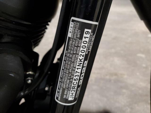 2022 HONDA VT750 C2B JH2RC5371NK200019