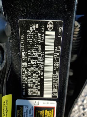 2017 TOYOTA CAMRY LE - 4T1BF1FK9HU791750